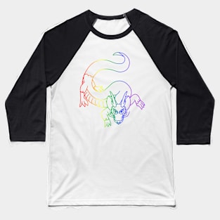 Rat Dragon (Rainbow Version) Baseball T-Shirt